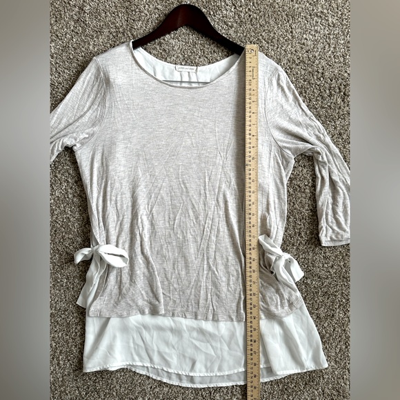 Pebble & Stone Anthropologie Layered Side-Tie Tunic Top Women’s Size XL Casual - Picture 15 of 15